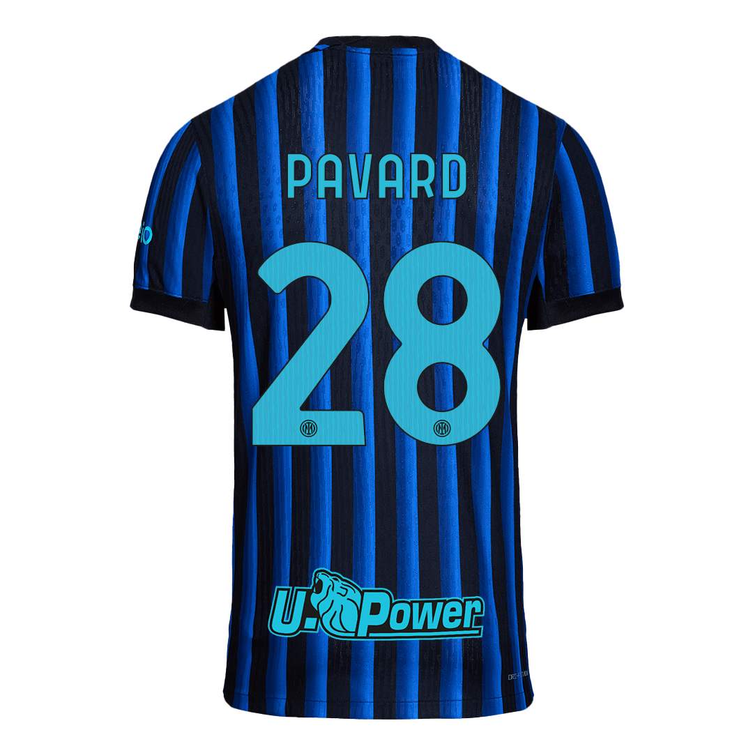 PAVARD #28 Inter Milan Home Authentic Soccer Jersey 2025/26
