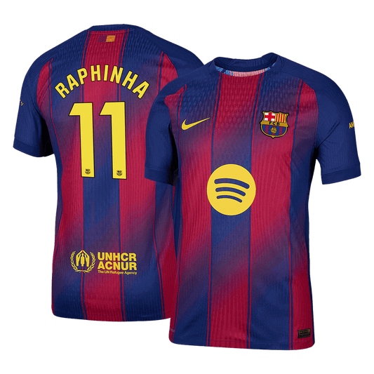 RAPHINHA #11 Barcelona Home Authentic Fußballtrikot 2025/26