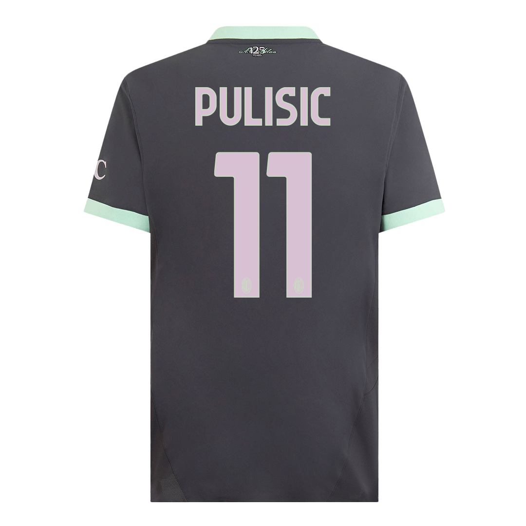 Authentic PULISIC #11 Soccer Jersey AC Milan Third Away Shirt 2024/25