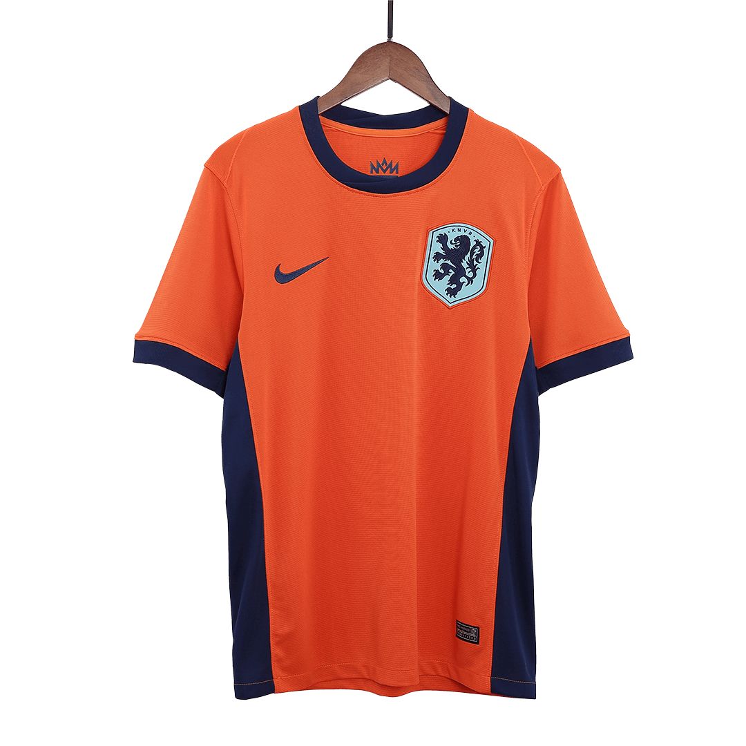 Netherlands Soccer Jersey Home Custom Shirt 2024