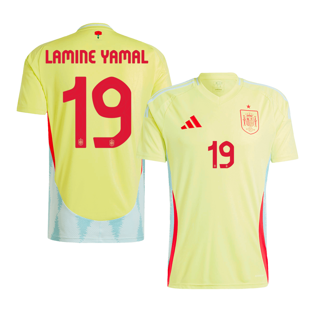LAMINE YAMAL #19 Spanien Auswärtstrikot EM 2024