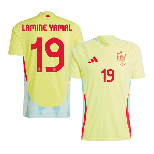 LAMINE YAMAL #19 Spanien Auswärtstrikot EM 2024