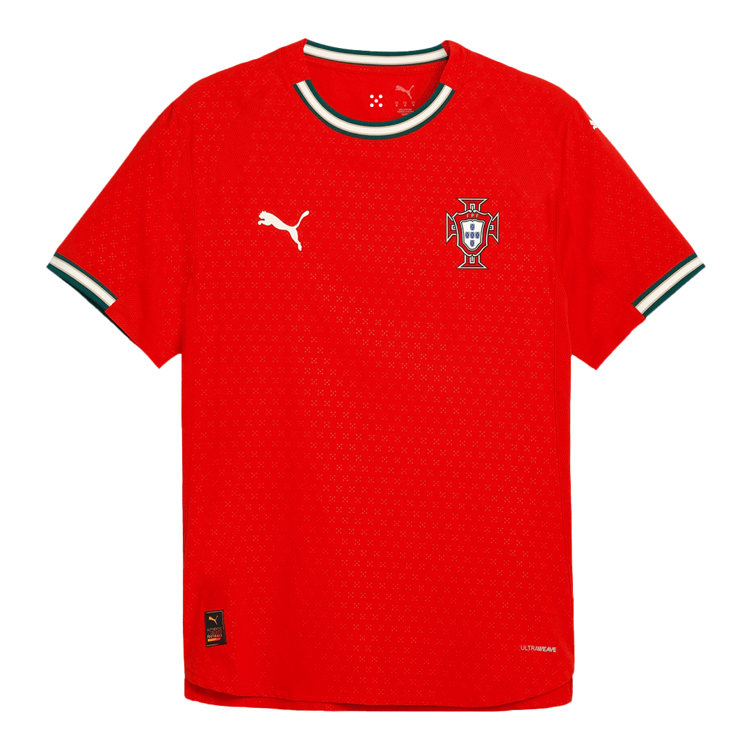 Camiseta de fútbol local auténtica de Portugal 2025, roja