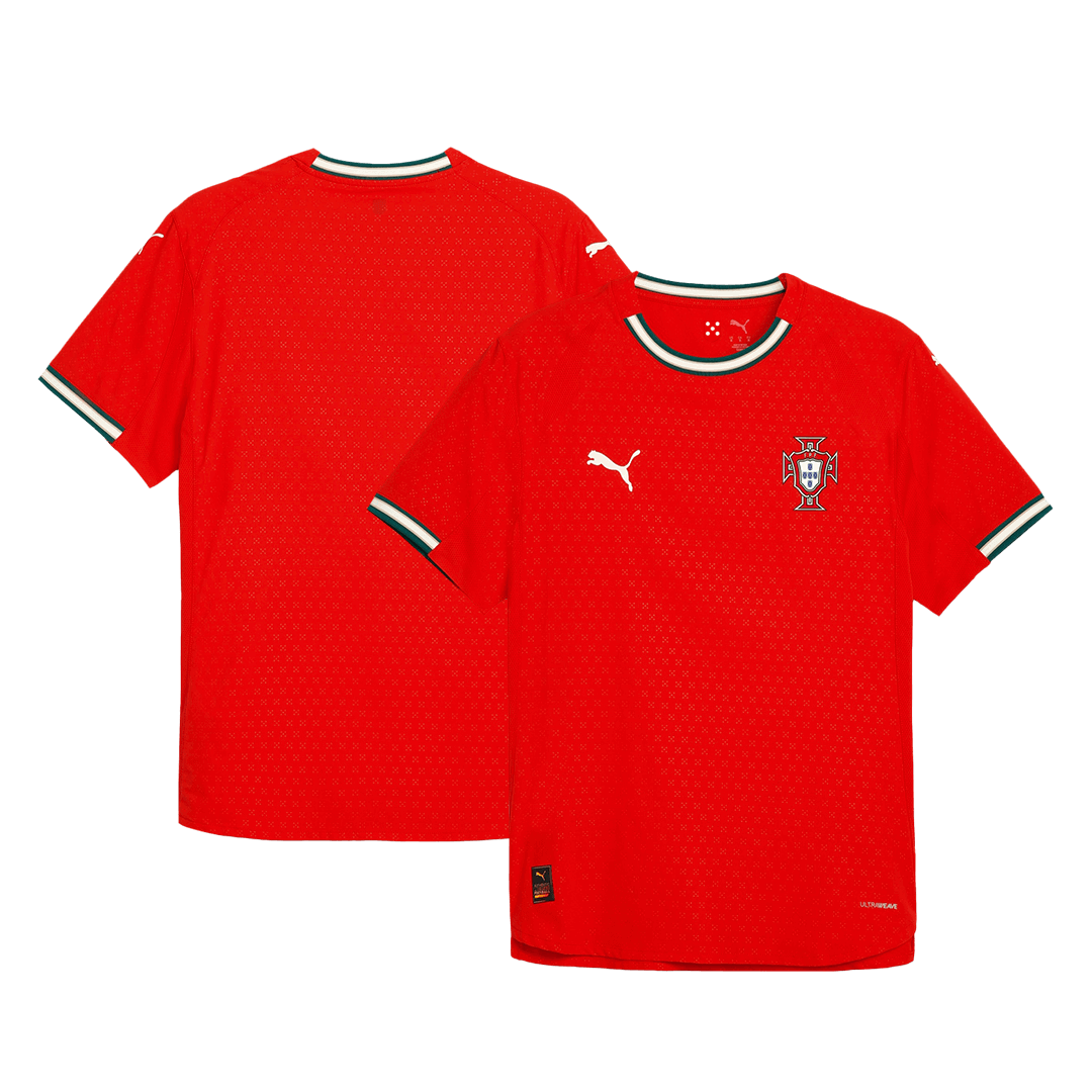Camiseta de fútbol local auténtica de Portugal 2025, roja