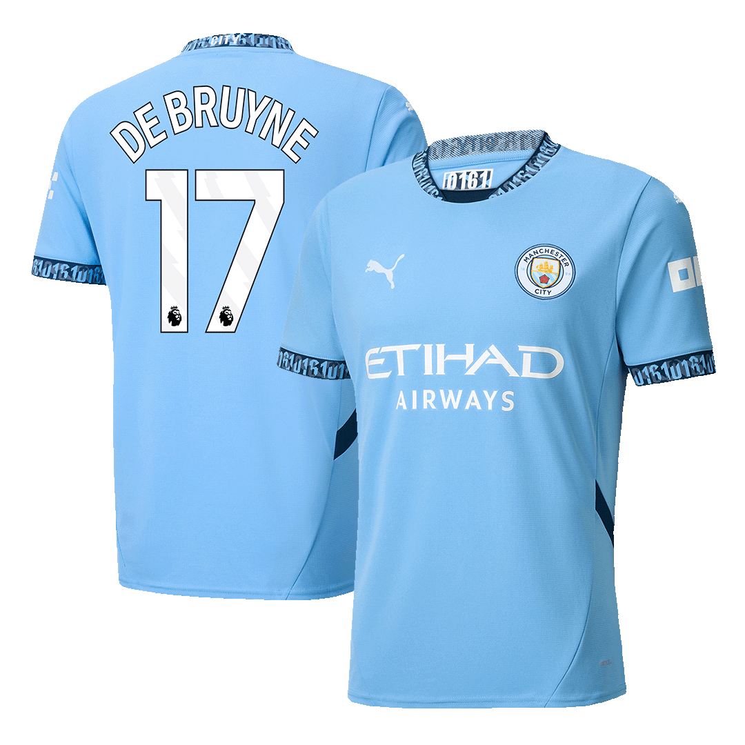 DE BRUYNE #17 Manchester City Home soccer jersey 2024/25