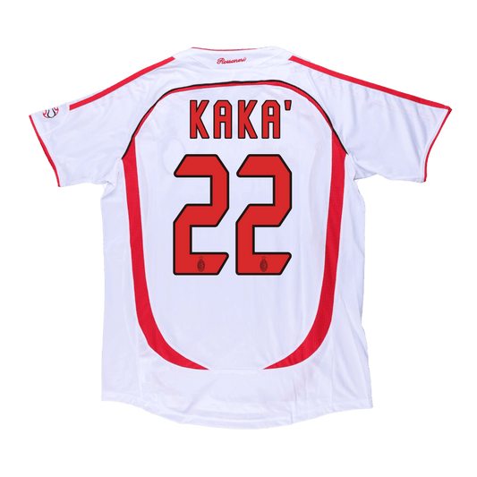Vintage Soccer Jersey KAKA' #22 AC Milan Away 2006/07-UCL