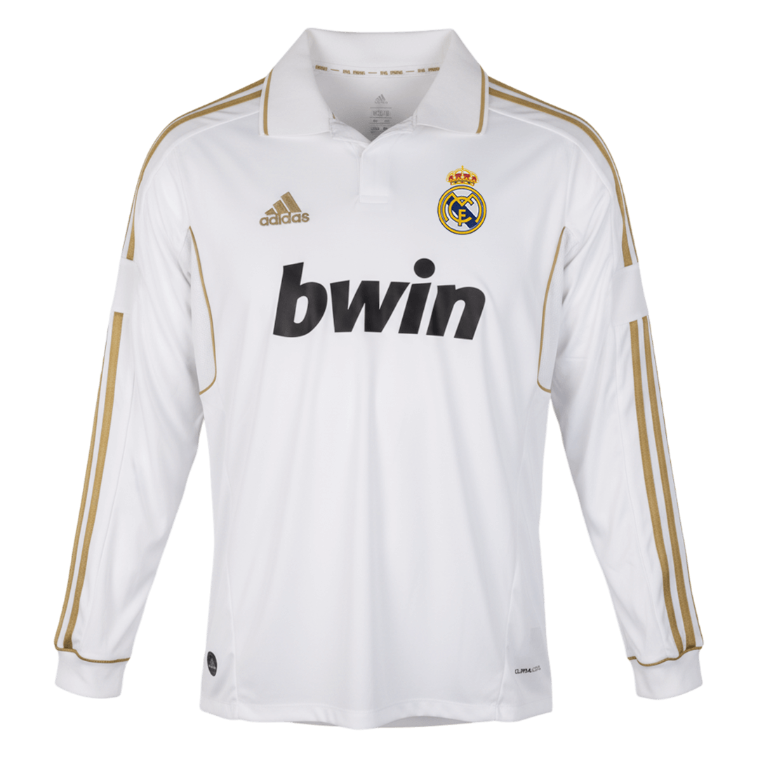Retro Soccer Jersey Real Madrid Home Long Sleeve 2011/12