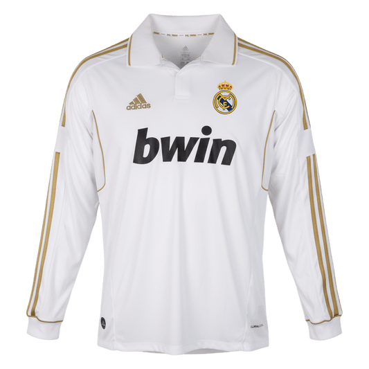 Retro Soccer Jersey Real Madrid Home Long Sleeve 2011/12