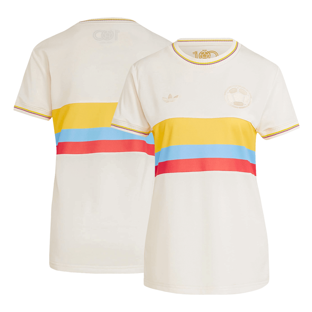 Colombia Soccer Jersey Women's Custom Shirt 2024 100th Anniversary