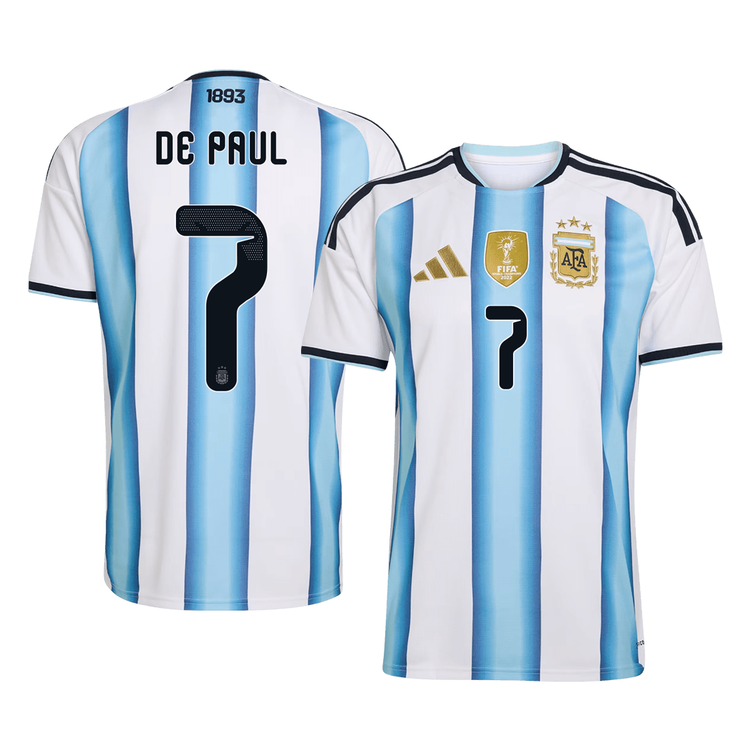 DE PAUL #7 Argentina Home Soccer Jersey 2026