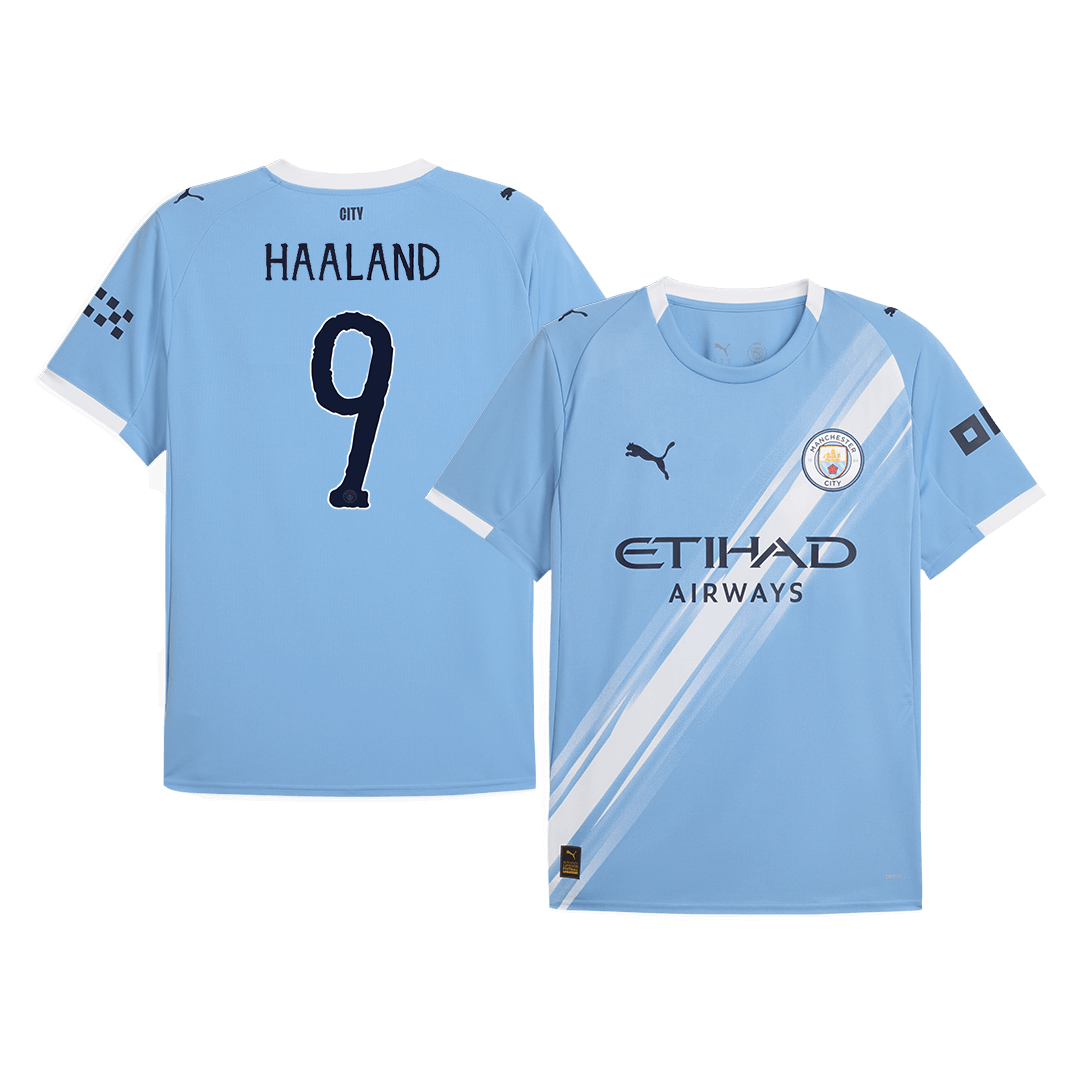 HAALAND #9 Manchester City Home Soccer Jersey 2025/26 Blue Jersey - Club World Cup