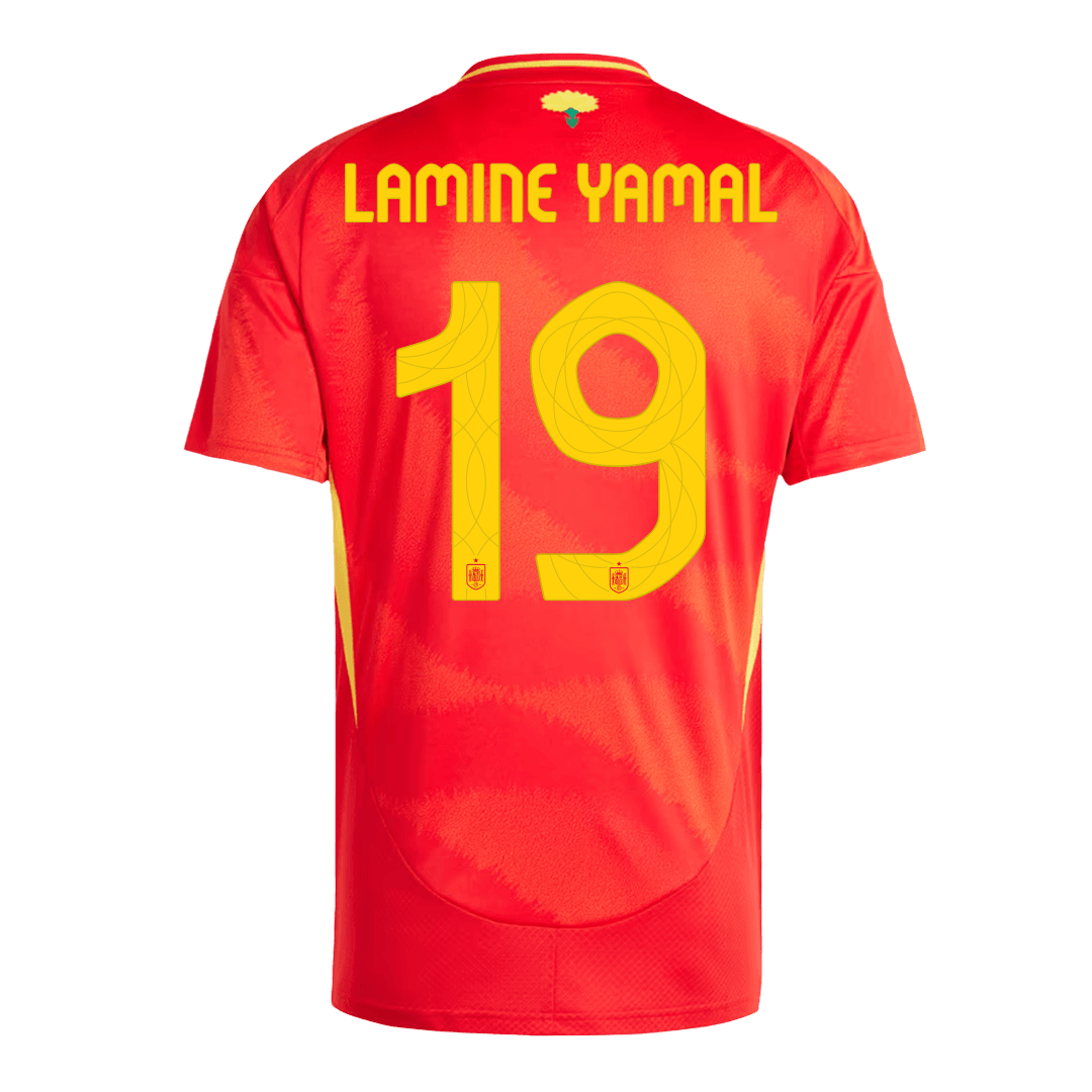 LAMINE YAMAL #19 Spanien Heimtrikot EM 2024