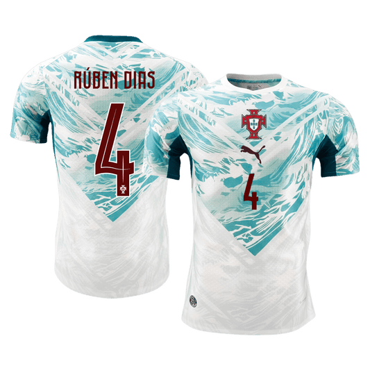 RÚBEN DIAS #4 Portugal Away Player Version Jersey World Cup 2026