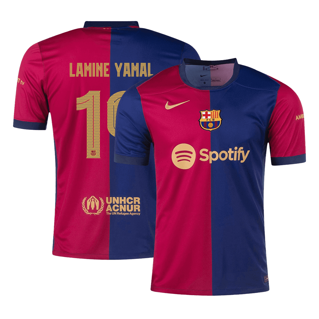 LAMINE YAMAL #19 Barcelona Home soccer jersey 2024/25 - UCL