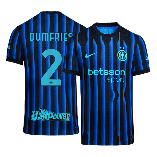 DUMFRIES #2 Inter Milan Home Authentic Soccer Jersey 2025/26