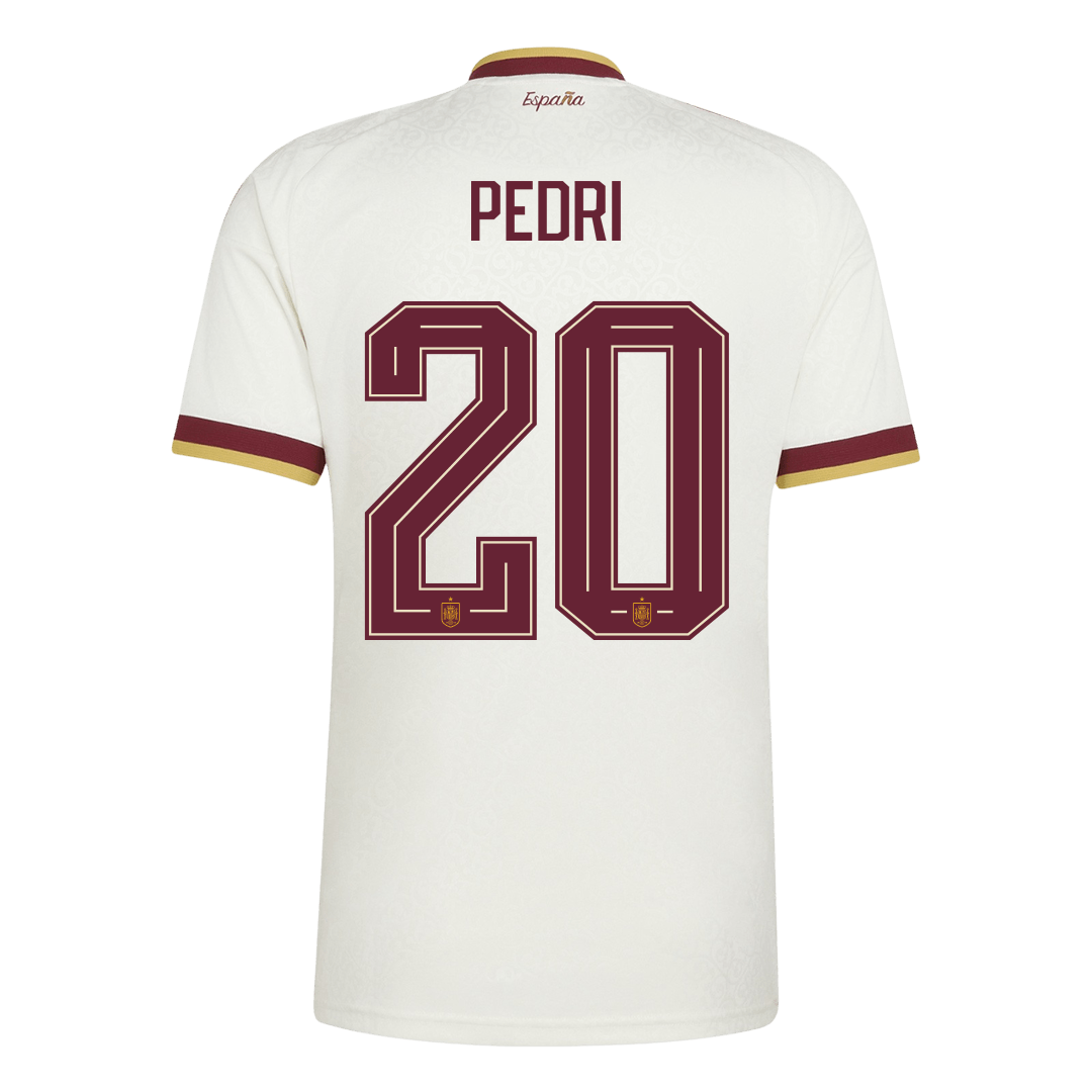 PEDRI #20 Spain Away Soccer Jersey World Cup 2026