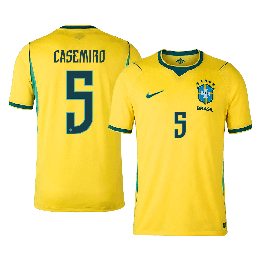 CASEMIRO #5 Brazil Home Soccer Jersey World Cup 2026