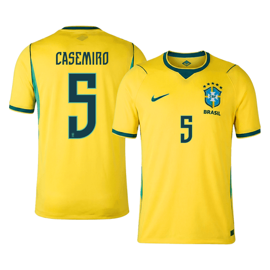 CASEMIRO #5 Brazil Home Soccer Jersey World Cup 2026