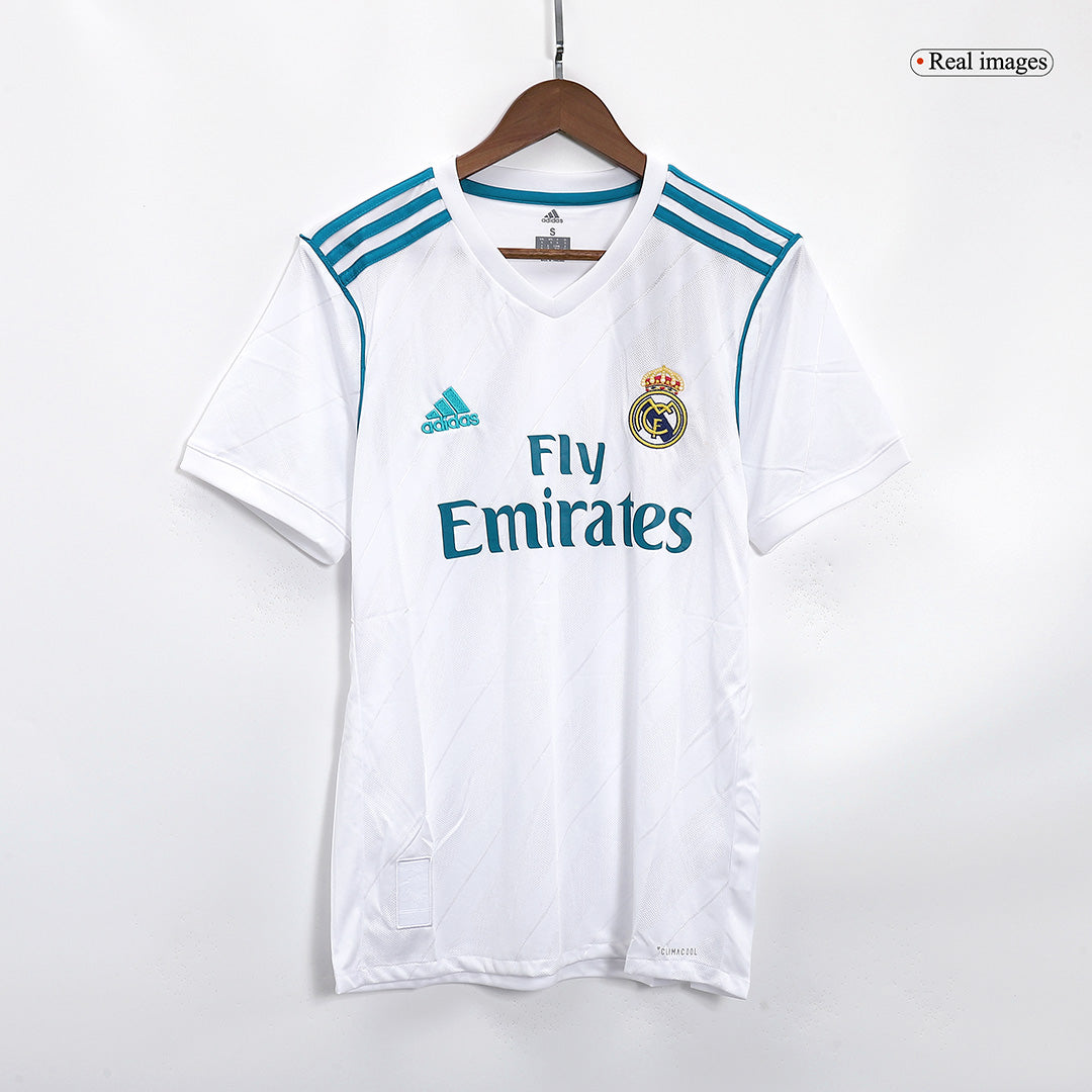 SERGIO RAMOS #4 Retro Real Madrid Jersey Home Soccer Shirt 2017/18