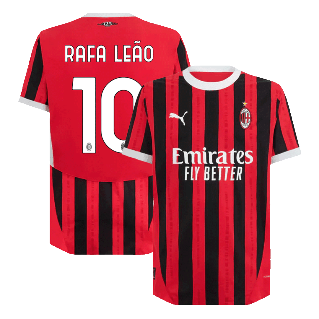 Authentic RAFA LEAO #10 Soccer Jersey AC Milan Home Shirt 2024/25