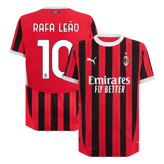 Authentic RAFA LEAO #10 Soccer Jersey AC Milan Home Shirt 2024/25