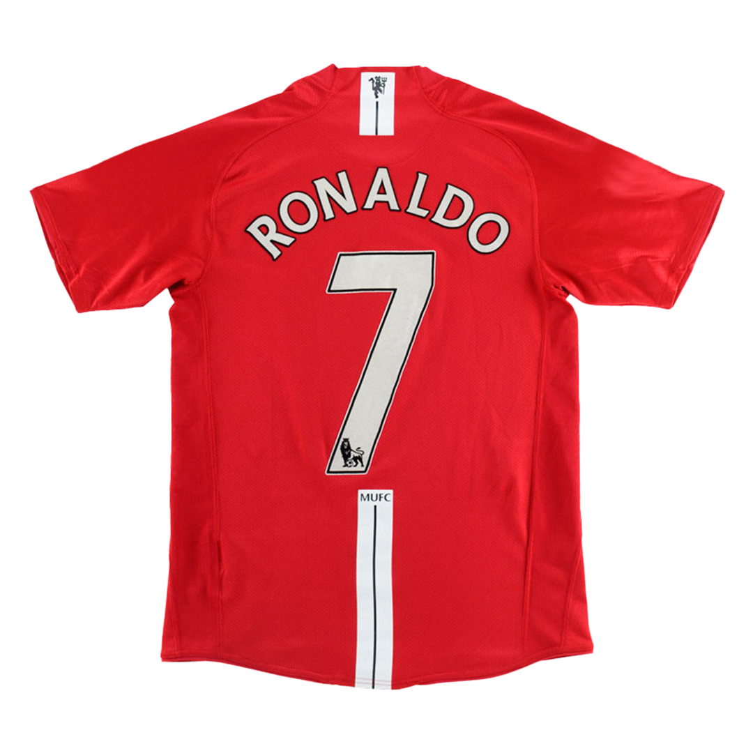 Manchester United RONALDO #7 Retro Jerseys 2007/08 Home Soccer Jersey For Men