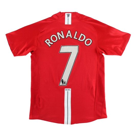 Manchester United RONALDO #7 Retro Jerseys 2007/08 Home Soccer Jersey For Men