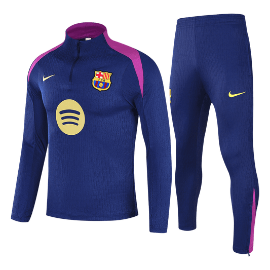 Barcelona 1/4 Zip Tracksuit 2025/26 Kids Navy