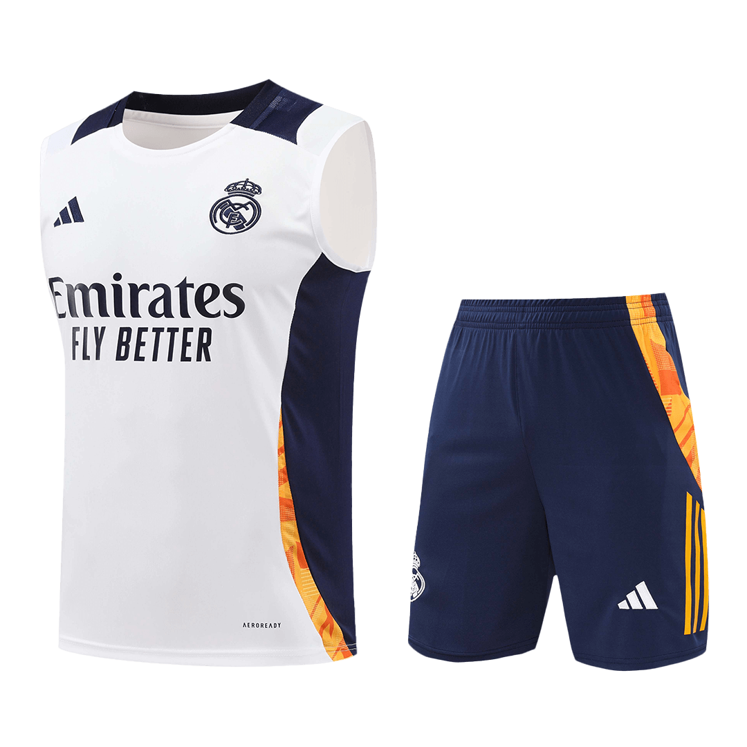 Real Madrid Pre-Match Soccer Jersey Vest Kit(Jersey+Shorts) 2024/25