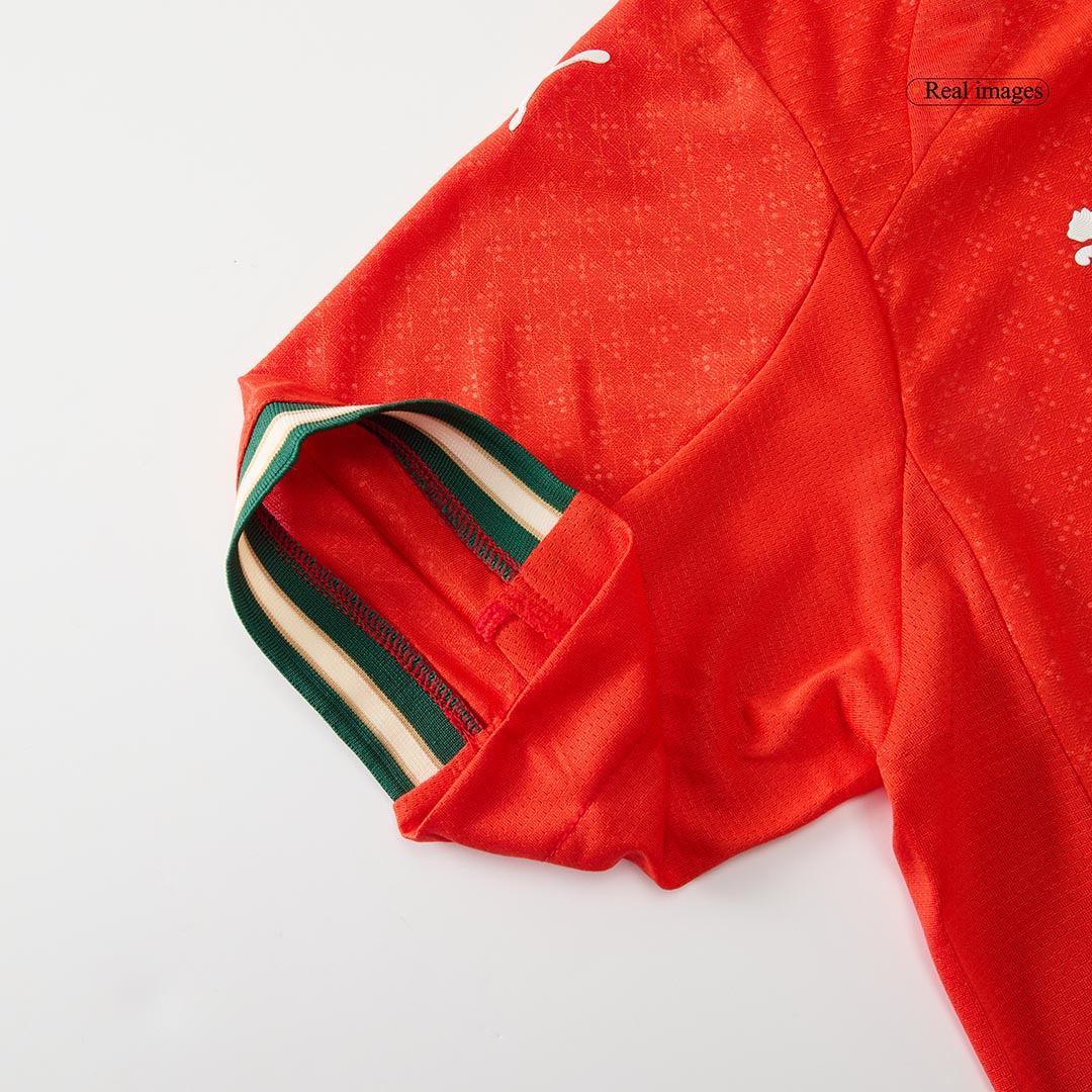 Camiseta de fútbol local auténtica de Portugal 2025, roja