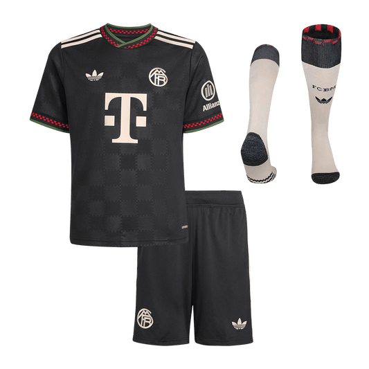 Bayern Munich Third Away Kids Soccer Jerseys Full Kit 2025/26