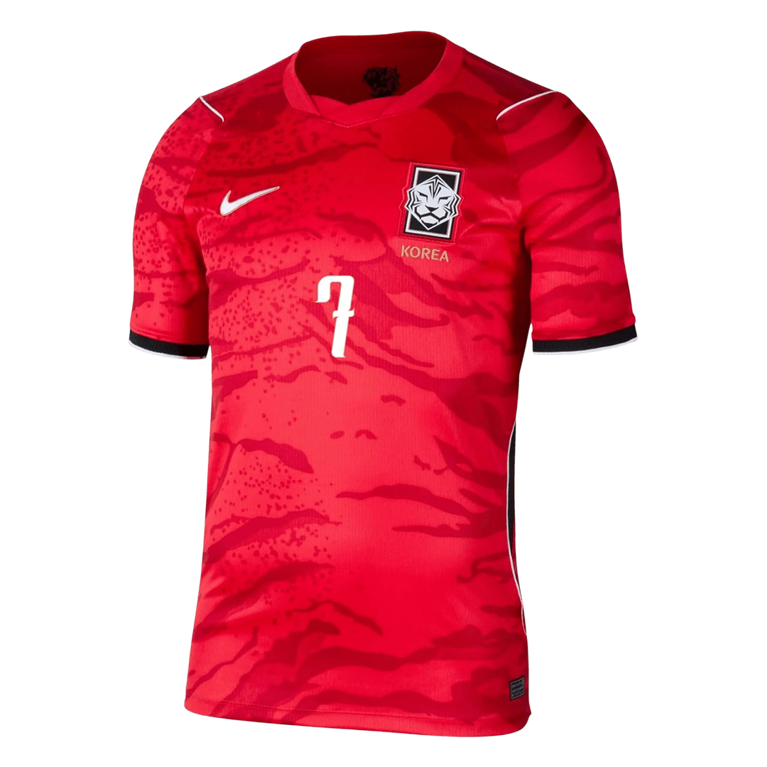 HEUNGMIN #7 South Korea Home Soccer Jersey World Cup 2026
