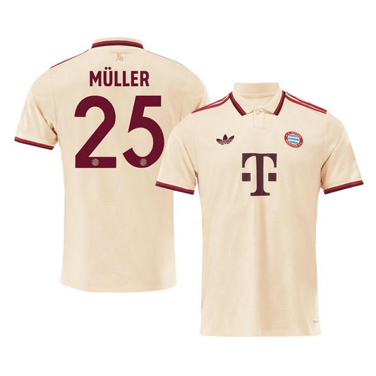 M¨¹LLER #25 Bayern München Drittes Auswärts-Fußballtrikot 2024/25