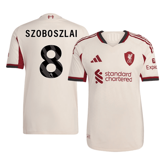 SZOBOSZLAI #8 Liverpool Away Authentic Soccer Jersey 2025/26