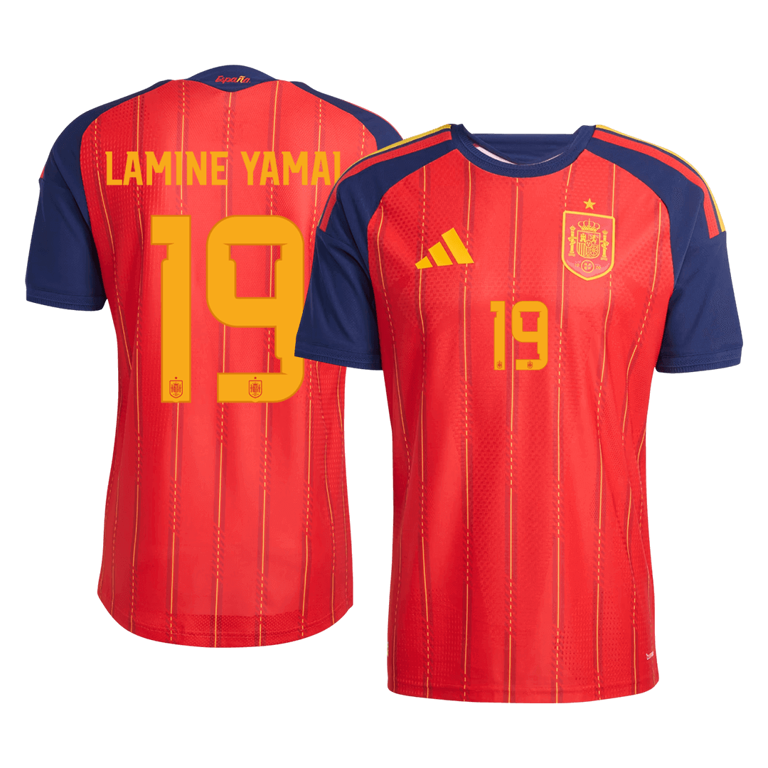 LAMINE YAMAL #19 Spain Home Player Version Jersey World Cup 2026