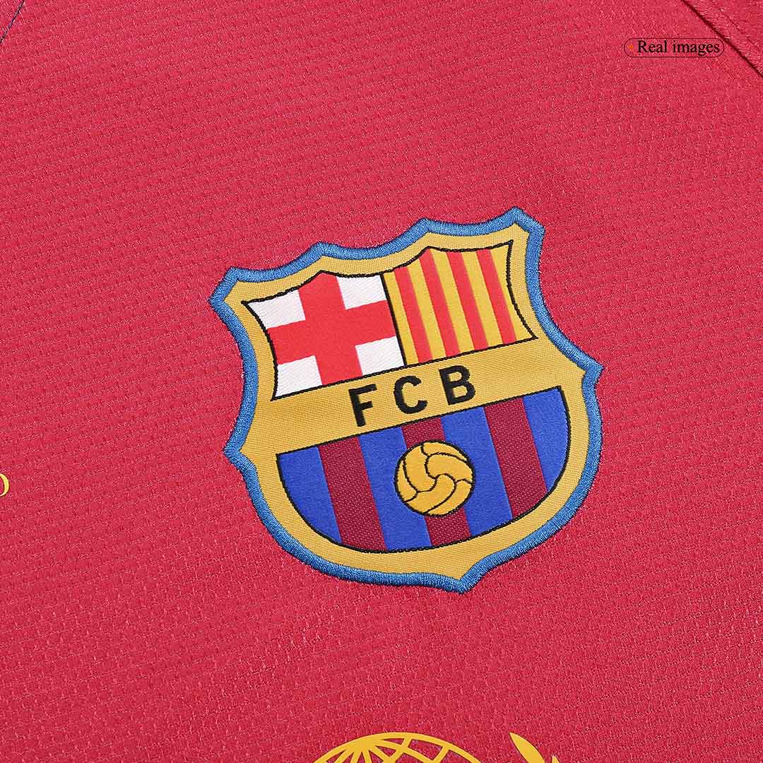 Retro Jersey ETO'O #9 Barcelona Retro Jersey Home Long Sleeve Soccer Shirt 2008/09 - UCL Final