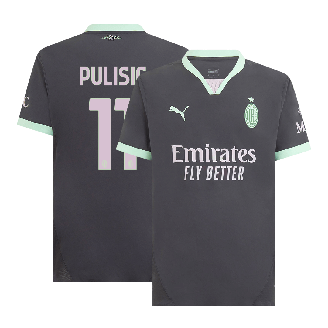 Authentic PULISIC #11 Soccer Jersey AC Milan Third Away Shirt 2024/25