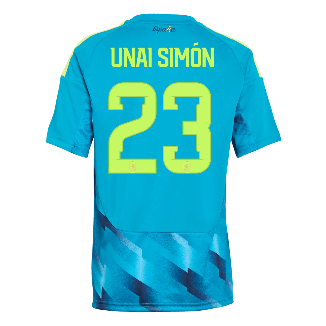 UNAI SIMóN #23 Spain Goalkeeper Soccer Jersey World Cup 2026 Blue