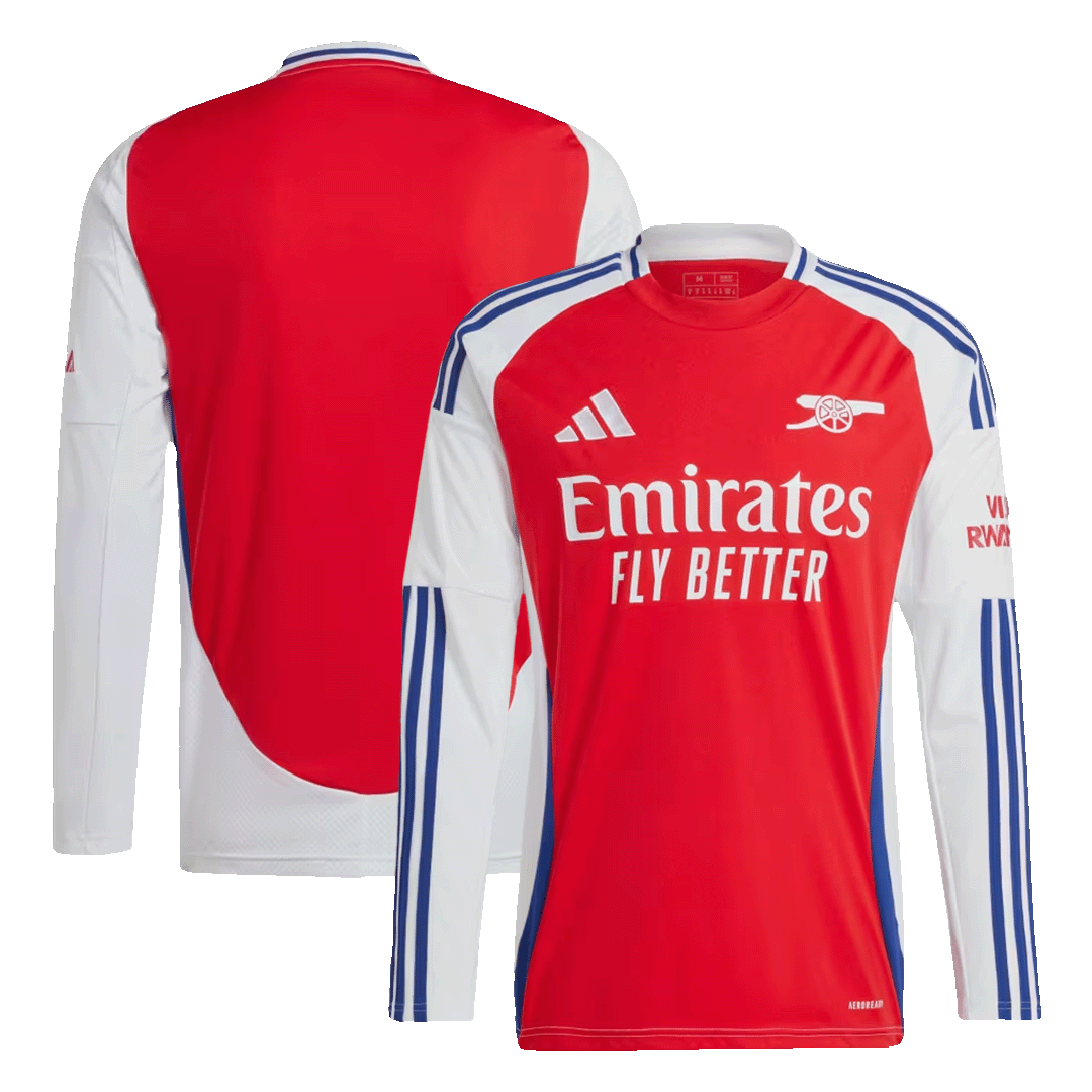 Arsenal Home Long Sleeve Soccer Jersey 2024/25