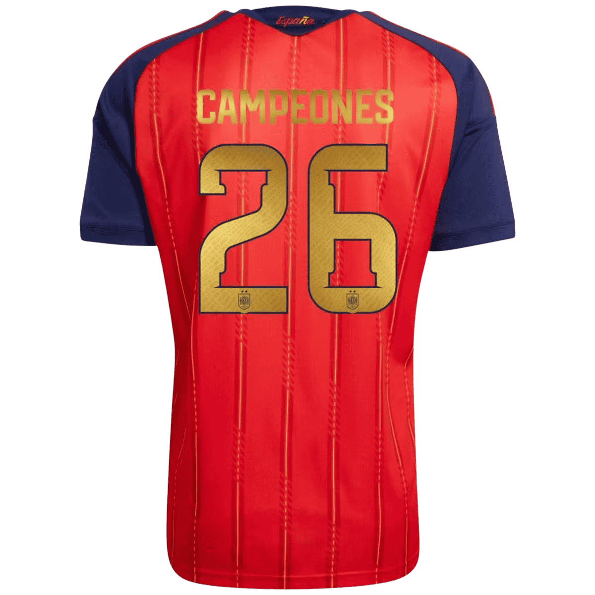 CAMPEONES #26 Spain Home Soccer Jersey 2026