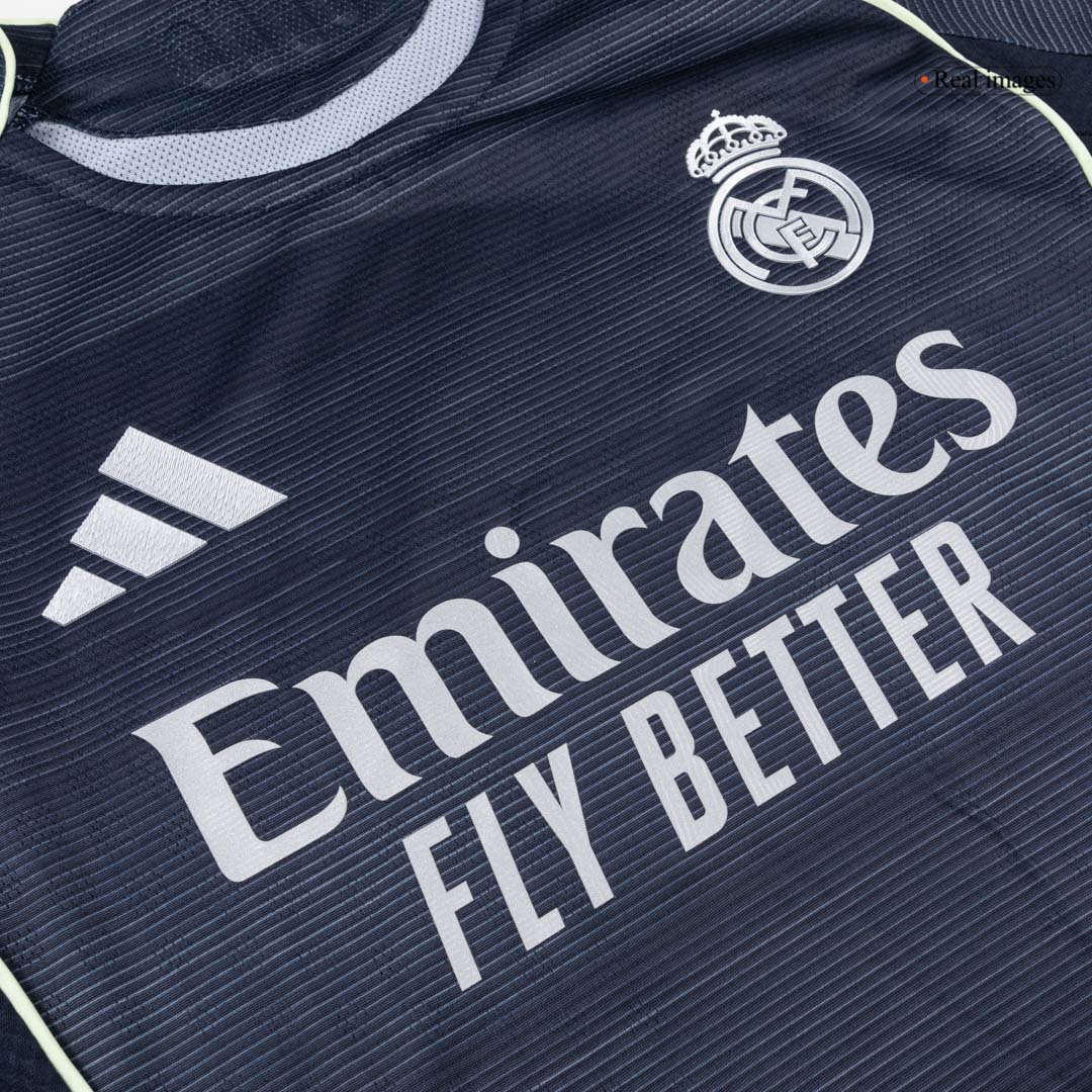 Player Version Real Madrid Away Long Sleeve Soccer Jersey 2025/26