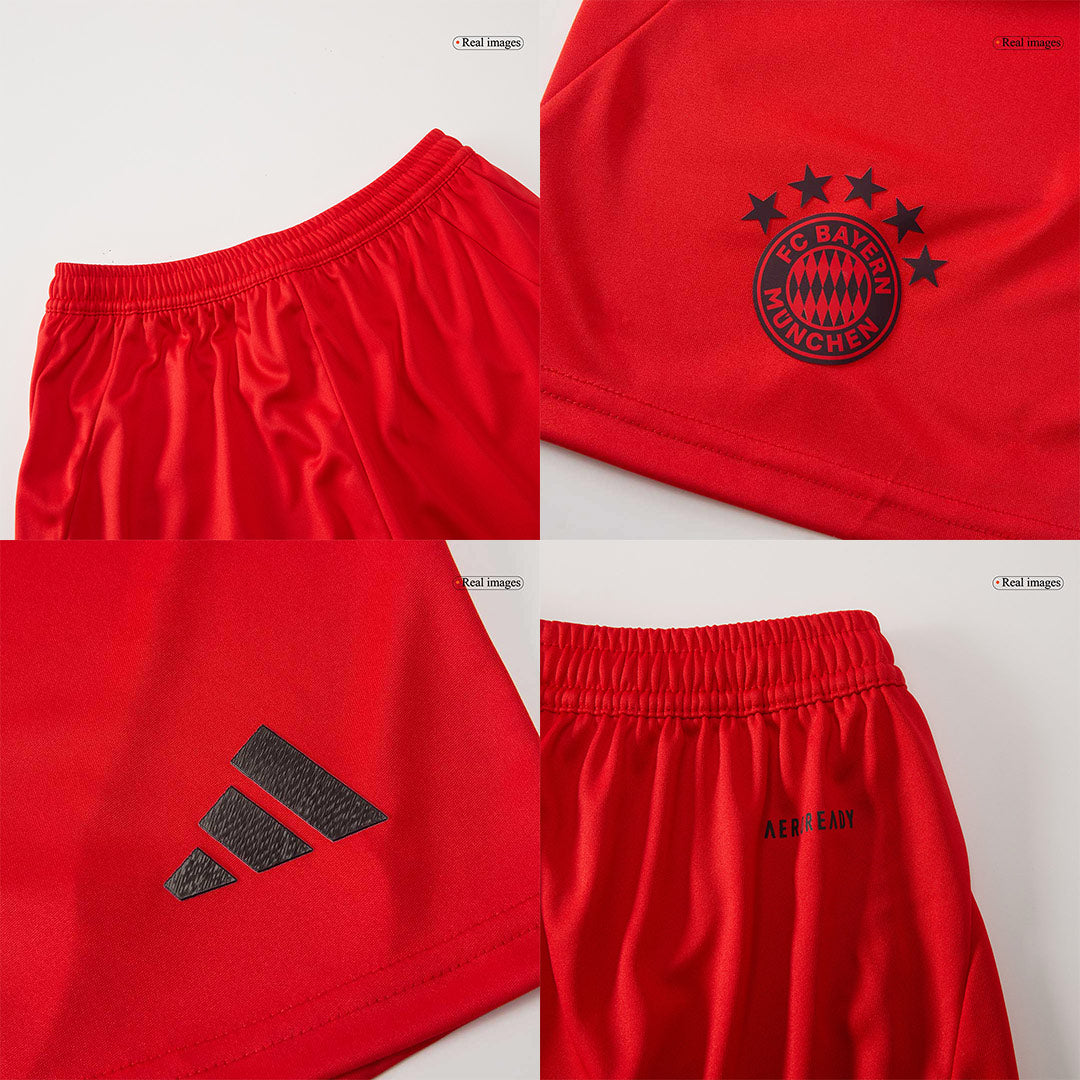 Kinder Bayern München Heim-Fußballtrikot-Set (Trikot + Shorts) 2024/25 Rot