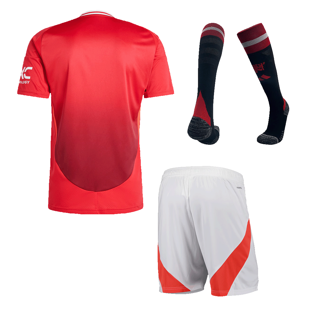 Manchester United Home Soccer Jersey Kit (Shirt+Shorts+Socks) 2024/25