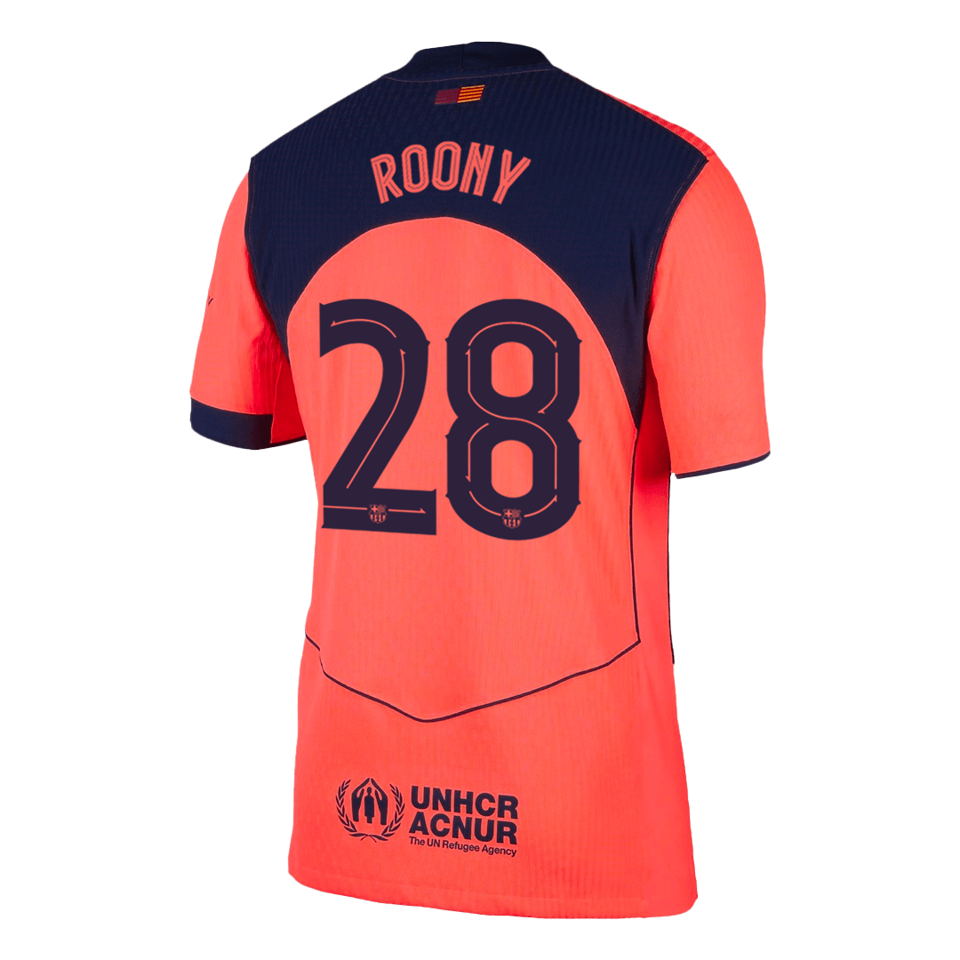 ROONY #28 Barcelona Third Away Player Version Jersey 2025/26