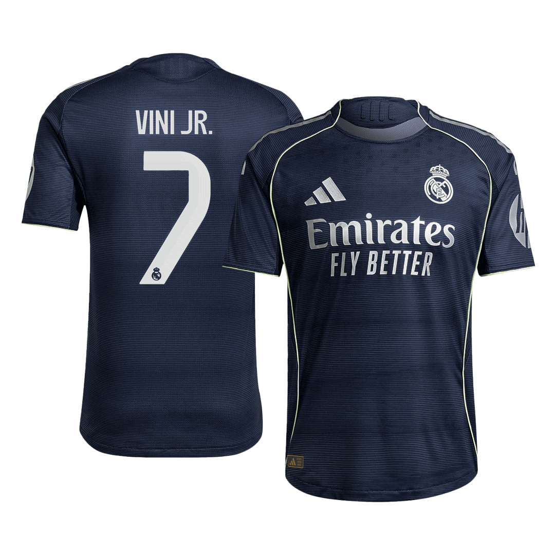 VINI JR. #7 Real Madrid Away Authentic Soccer Jersey 2025/26