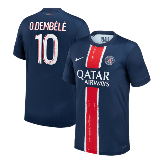 PSG O.DEMBÉLÉ #10 PSG Soccer Jersey Home Custom Shirt 2024/25