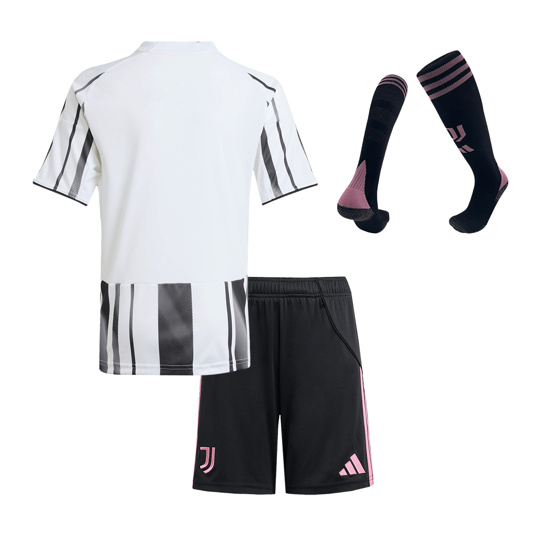 Juventus Home Kids Soccer Jerseys Full Kit 2025/26