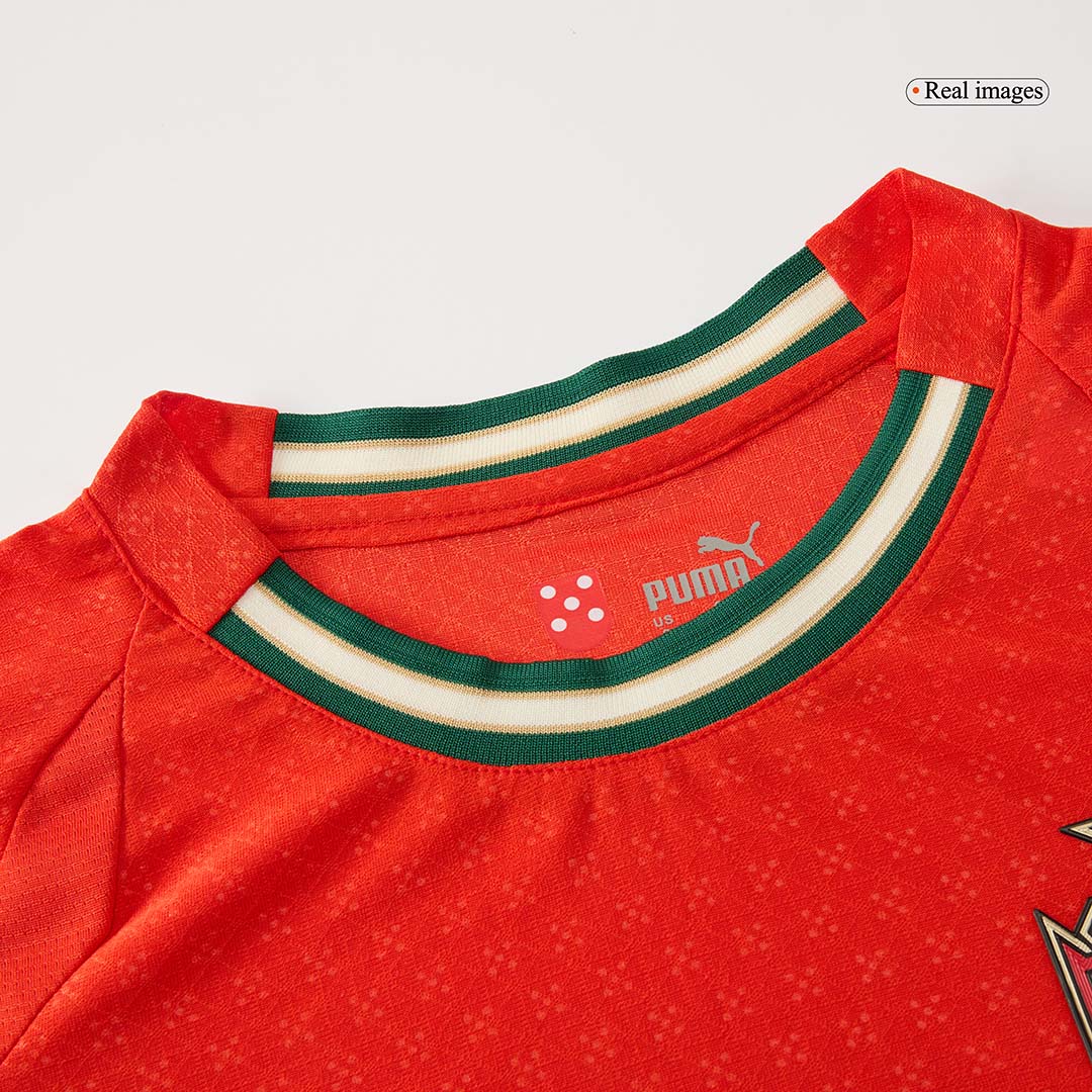 Camiseta de fútbol local auténtica de Portugal 2025, roja