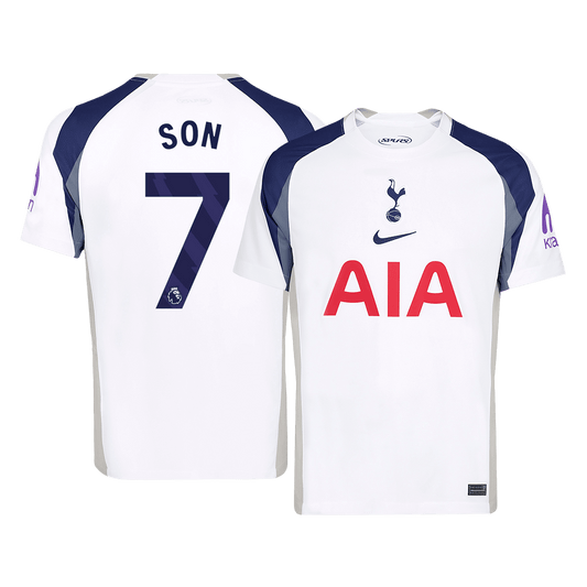 SON #7 Tottenham Hotspur Home Soccer Jersey 2025/26 White