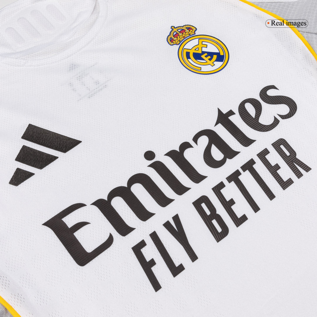 Player Version Real Madrid Home Long Sleeve Soccer Jersey 2025/26